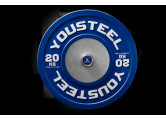 Диск 20кг каучуковый соревновательный YouSteel синий