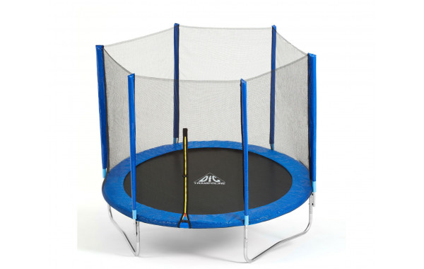 Батут DFC Trampoline Fitness 14ft наружн.сетка (427см) 14FT-TR-B синий 600_380