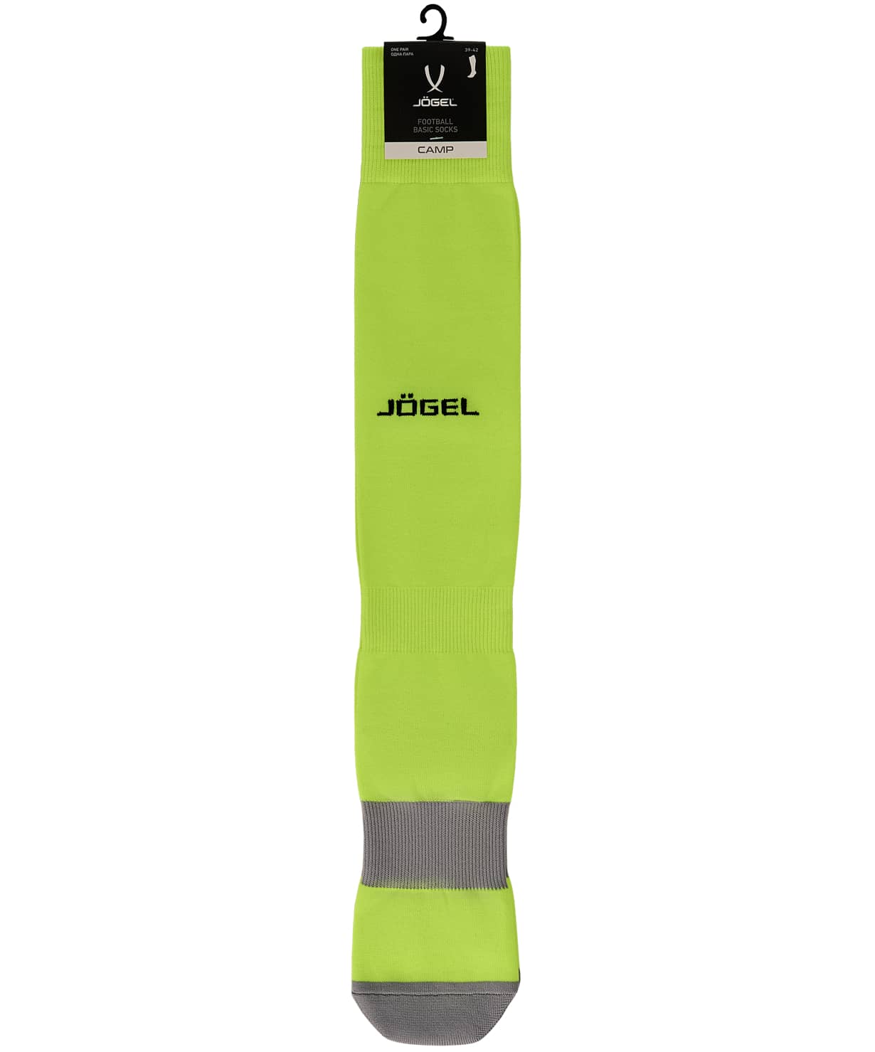 Гетры футбольные Jogel CAMP BASIC SOCKS, желтый неон/серый/черный 1230_1479