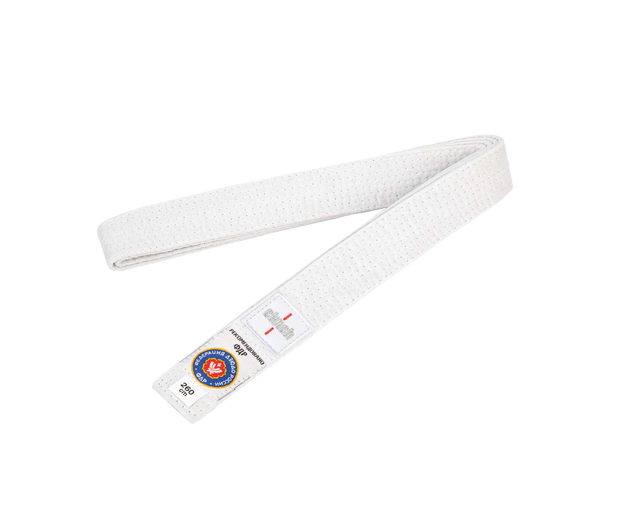 Пояс для дзюдо Clinch Judo Belt FDR C301 белый 2000_1635