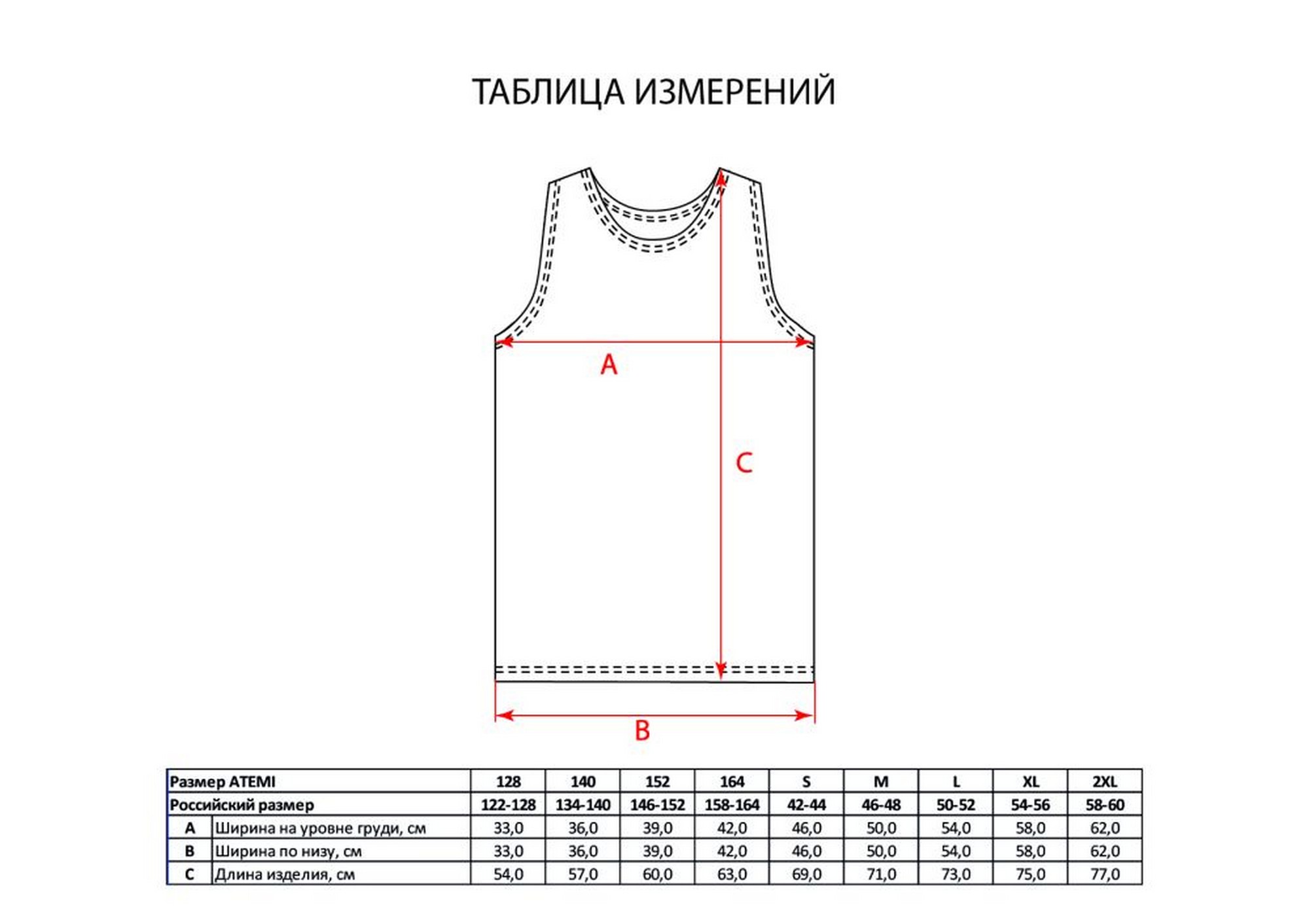 Манишка тренировочная Atemi ATRB-001SS23-YLW желтый 2000_1412