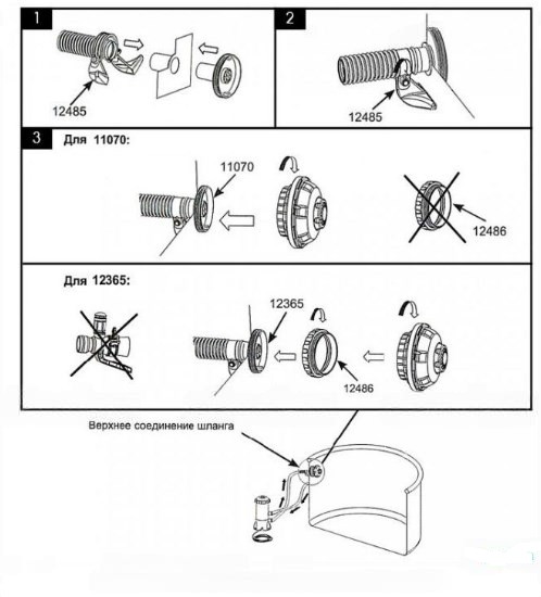 Муфта входная под шланг 32мм 1,25" Inex 12365 498_550