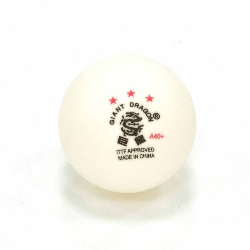 Мячи Giant Dragon Professional ITTF 3* New белый (6 шт. в коробке) 800_800