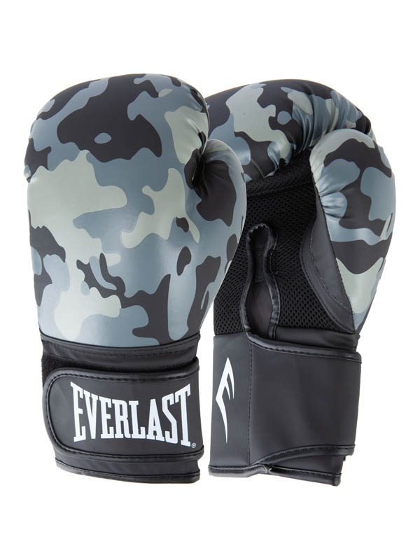 Перчатки тренировочные 16oz Everlast Spark P00002793 серый\камуфляж 600_800