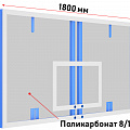 Щит баскетбольный профессиональный Glav из поликарбоната (для ферм и стоек) 01.200-1 120_120