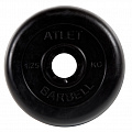 Диск обрезиненный d31мм MB Barbell Atlet 1,25кг черный MB-AtletB31-1.25 120_120